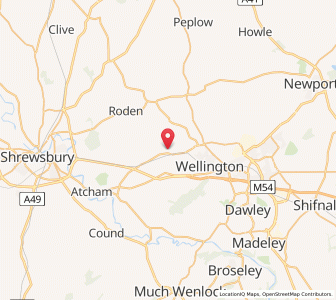 Map of Allscott, EnglandEngland