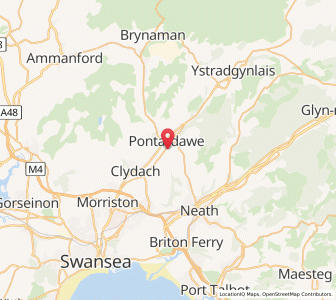 Map of Alltwen, WalesWales