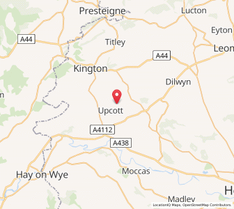 Map of Almeley, EnglandEngland