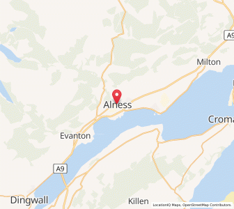 Map of Alness, ScotlandScotland