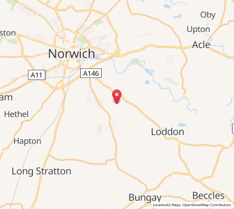 Map of Alpington, EnglandEngland