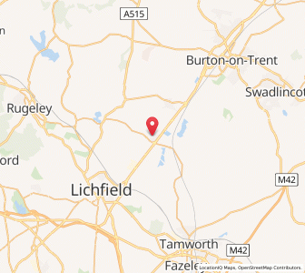 Map of Alrewas, EnglandEngland