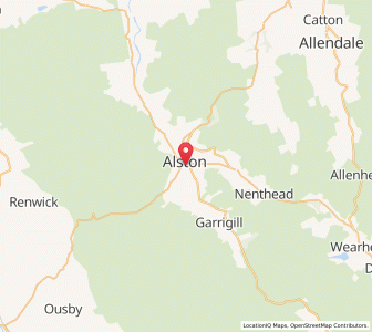 Map of Alston, EnglandEngland