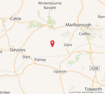 Map of Alton Priors, EnglandEngland