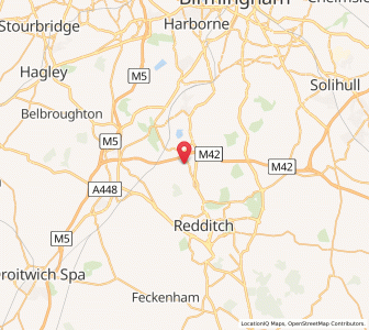 Map of Alvechurch, EnglandEngland