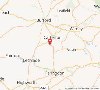 Map of Alvescot, EnglandEngland