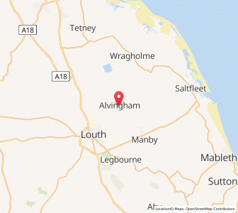 Map of Alvingham, EnglandEngland