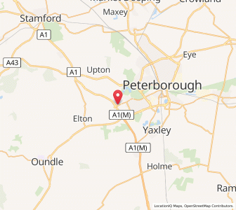 Map of Alwalton, EnglandEngland