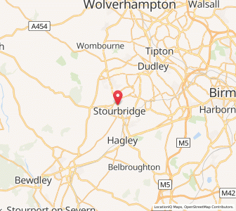 Map of Amblecote, EnglandEngland