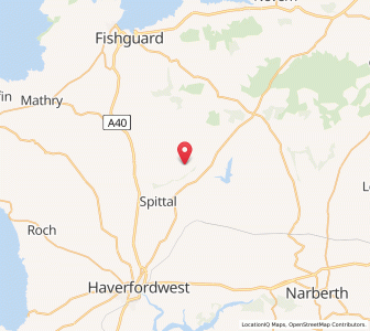 Map of Ambleston, WalesWales