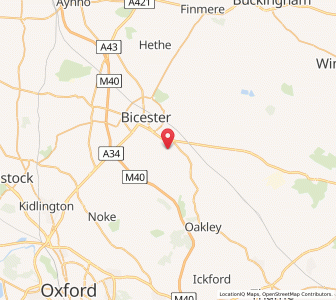 Map of Ambrosden, EnglandEngland