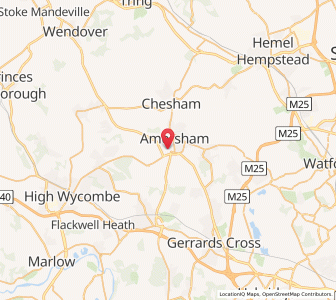 Map of Amersham, EnglandEngland