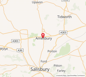Map of Amesbury, EnglandEngland