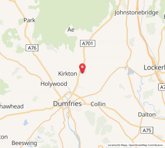 Map of Amisfield Town, ScotlandScotland