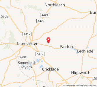 Map of Ampney Saint Mary, EnglandEngland