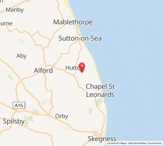 Map of Anderby, EnglandEngland