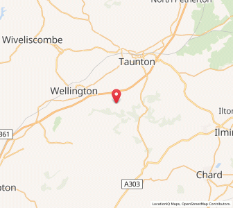 Map of Angersleigh, EnglandEngland