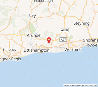 Map of Angmering, EnglandEngland