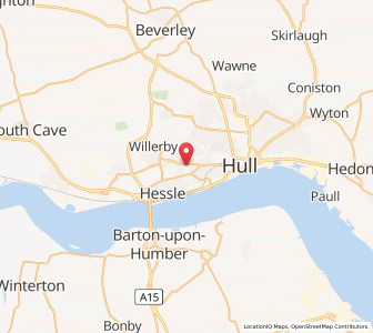 Map of Anlaby, EnglandEngland