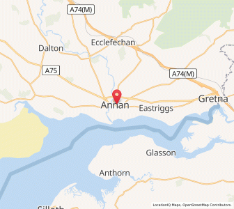 Map of Annan, ScotlandScotland