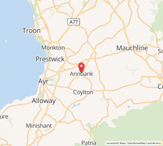 Map of Annbank, ScotlandScotland
