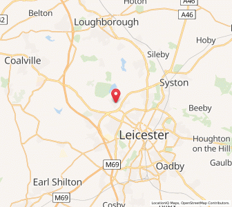 Map of Anstey, EnglandEngland