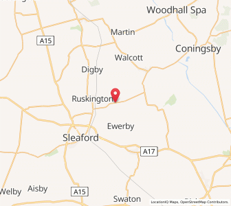 Map of Anwick, EnglandEngland