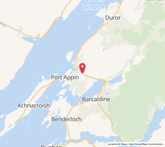 Map of Appin, ScotlandScotland