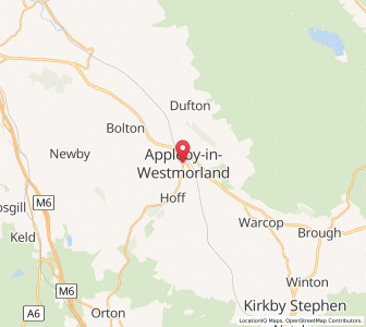 Map of Appleby-in-Westmorland, EnglandEngland