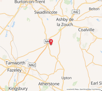 Map of Appleby Magna, EnglandEngland