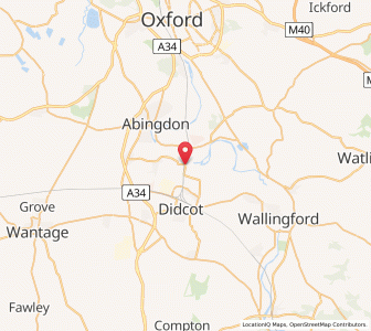 Map of Appleford, EnglandEngland