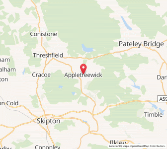 Map of Appletreewick, EnglandEngland