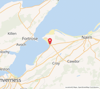 Map of Ardersier, ScotlandScotland