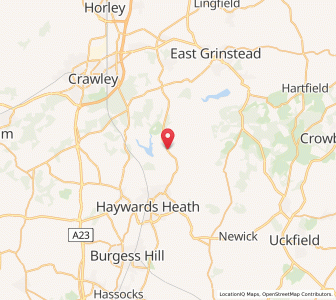 Map of Ardingly, EnglandEngland