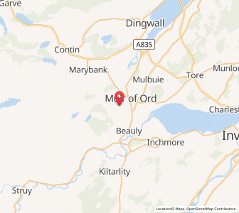 Map of Ardnagrask, ScotlandScotland