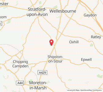 Map of Armscote, EnglandEngland