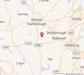 Map of Arthingworth, EnglandEngland