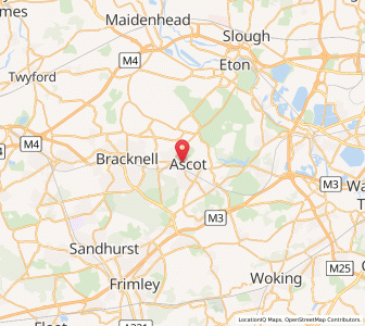 Map of Ascot, EnglandEngland
