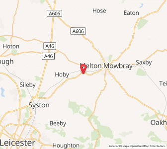 Map of Asfordby, EnglandEngland