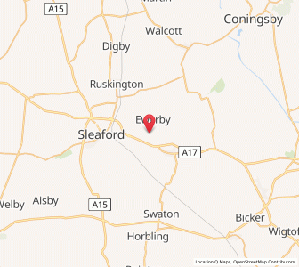 Map of Asgarby, EnglandEngland
