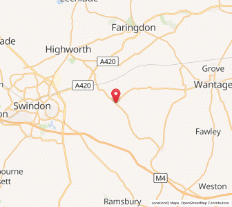 Map of Ashbury, EnglandEngland
