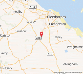 Map of Ashby cum Fenby, EnglandEngland