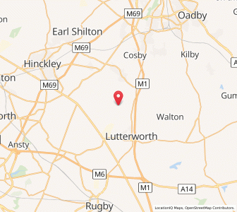 Map of Ashby Parva, EnglandEngland