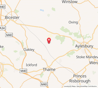 Map of Ashendon, EnglandEngland