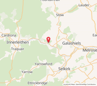 Map of Ashiesteel, ScotlandScotland
