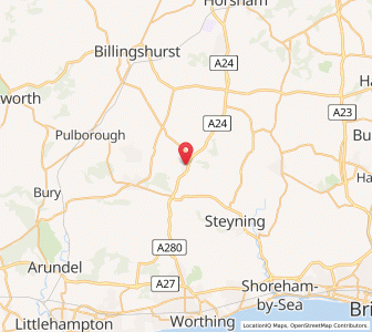 Map of Ashington, EnglandEngland