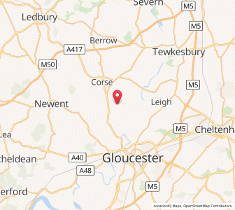 Map of Ashleworth, EnglandEngland