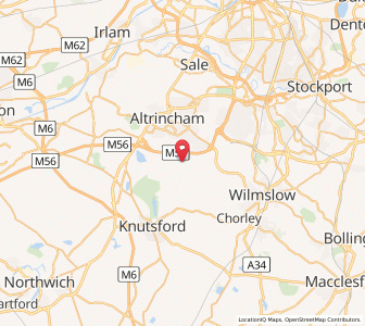 Map of Ashley, EnglandEngland