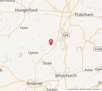 Map of Ashmansworth, EnglandEngland