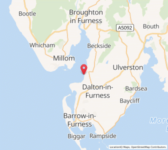 Map of Askam in Furness, EnglandEngland